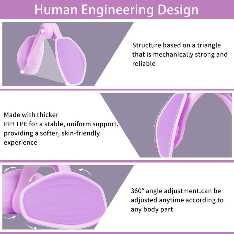Thigh Master Hip Trainer Kegel Exerciser - Pelvic Floor Trainer for Postpartum Rehabilitation,Leg Fitness, Inner Thigh & Thigh Toner Workout, Ideal for Postpartum Recovery 3Pcs