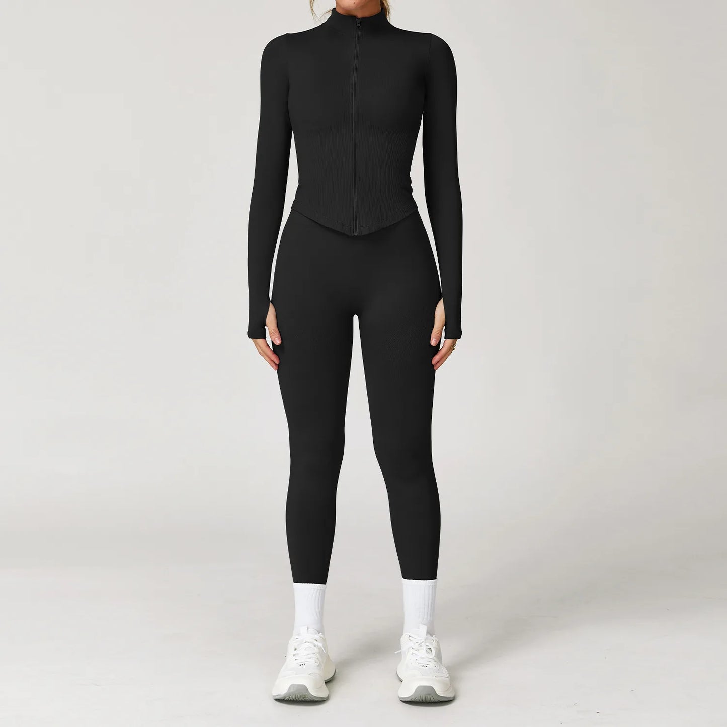 2/3/4PCS Yoga Set Gym Clothes Sportswear Seamless Yoga Suits for Women Fitness Long Sleeved Tracksuits Sports Bra Gym Leggings