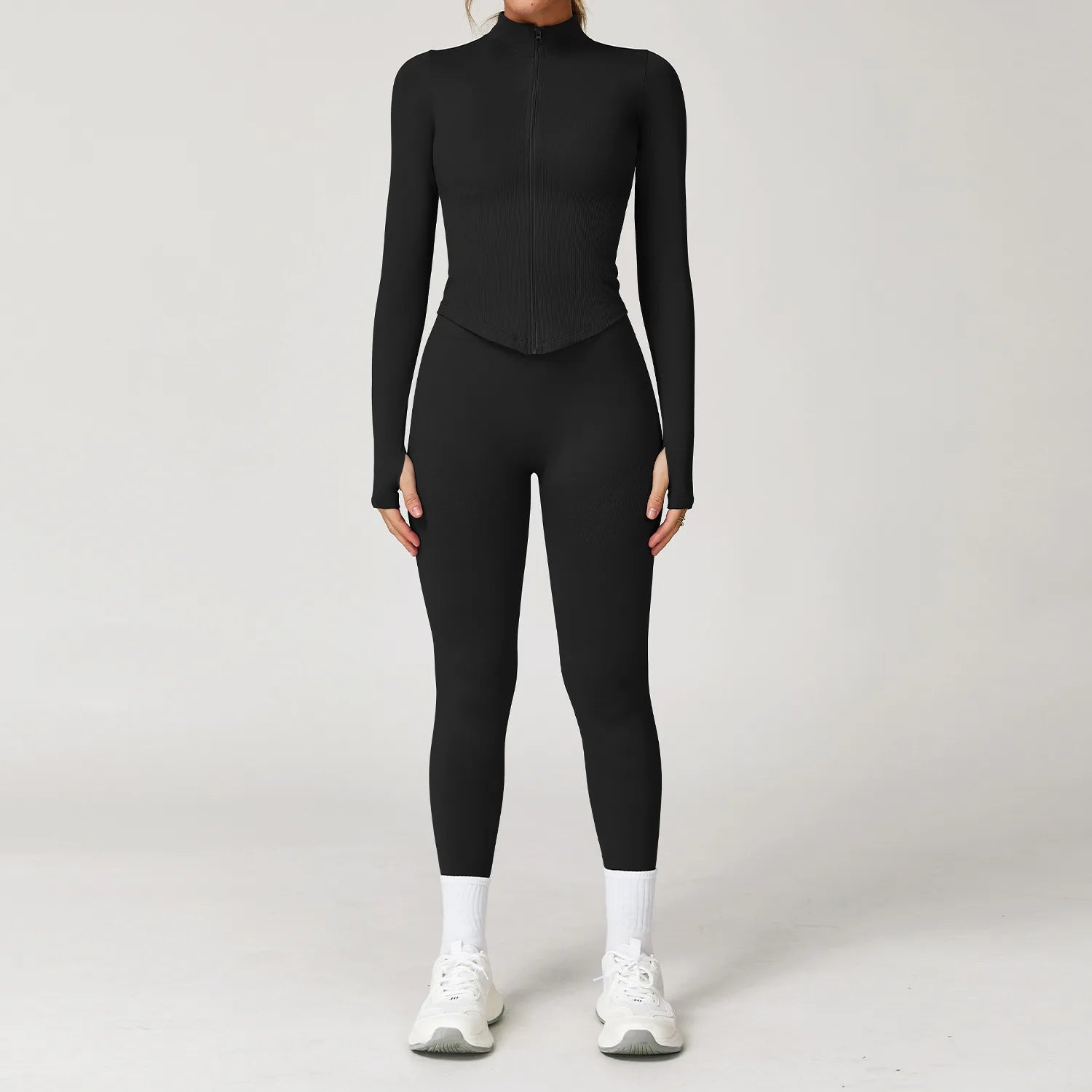 2/3/4PCS Yoga Set Gym Clothes Sportswear Seamless Yoga Suits for Women Fitness Long Sleeved Tracksuits Sports Bra Gym Leggings