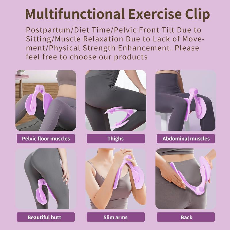 Thigh Master Hip Trainer Kegel Exerciser - Pelvic Floor Trainer for Postpartum Rehabilitation,Leg Fitness, Inner Thigh & Thigh Toner Workout, Ideal for Postpartum Recovery 3Pcs